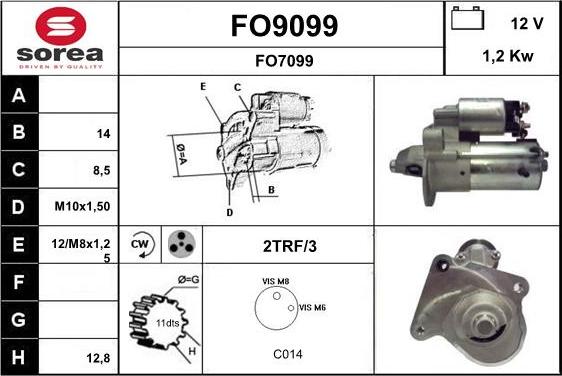 SNRA FO9099 - Starteris autodraugiem.lv