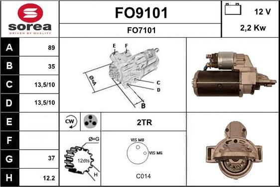 SNRA FO9101 - Starteris autodraugiem.lv