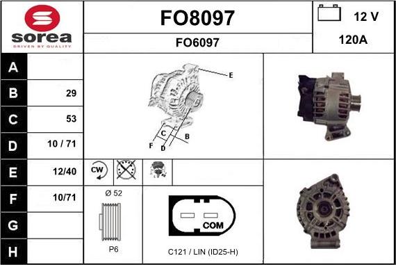 SNRA FO8097 - Ģenerators autodraugiem.lv