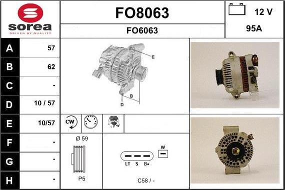 SNRA FO8063 - Ģenerators autodraugiem.lv