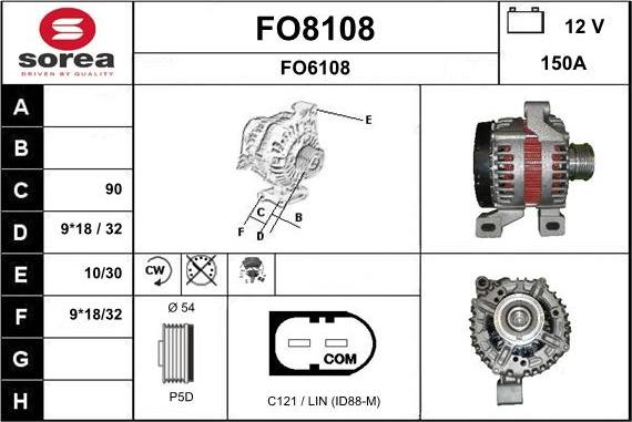 SNRA FO8108 - Ģenerators autodraugiem.lv