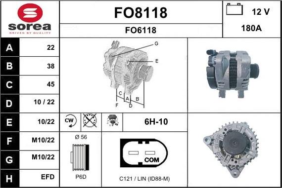 SNRA FO8118 - Ģenerators autodraugiem.lv