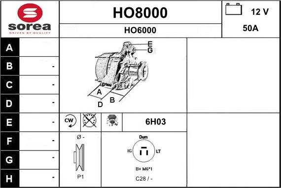SNRA HO8000 - Ģenerators autodraugiem.lv