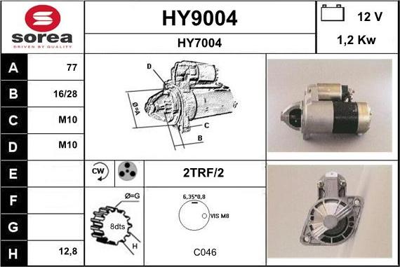 SNRA HY9004 - Starteris autodraugiem.lv