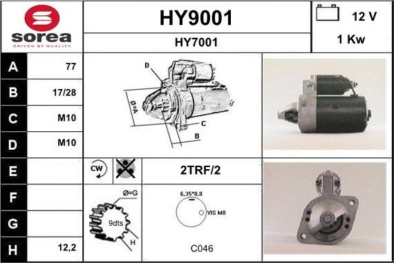 SNRA HY9001 - Starteris autodraugiem.lv