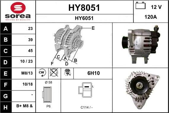 SNRA HY8051 - Ģenerators autodraugiem.lv