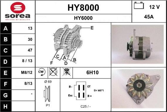 SNRA HY8000 - Ģenerators autodraugiem.lv
