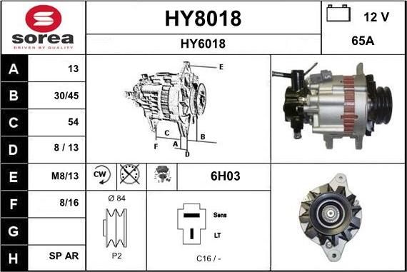 SNRA HY8018 - Ģenerators autodraugiem.lv