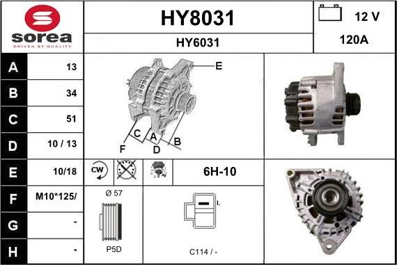 SNRA HY8031 - Ģenerators autodraugiem.lv