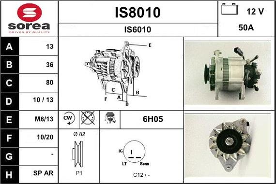 SNRA IS8010 - Ģenerators autodraugiem.lv