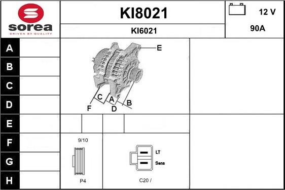 SNRA KI8021 - Ģenerators autodraugiem.lv