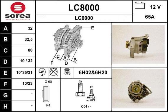 SNRA LC8000 - Ģenerators autodraugiem.lv