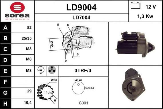 SNRA LD9004 - Starteris autodraugiem.lv