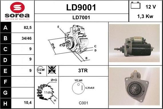 SNRA LD9001 - Starteris autodraugiem.lv