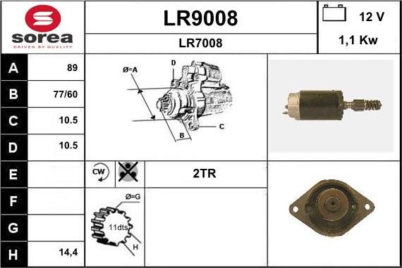 SNRA LR9008 - Starteris autodraugiem.lv