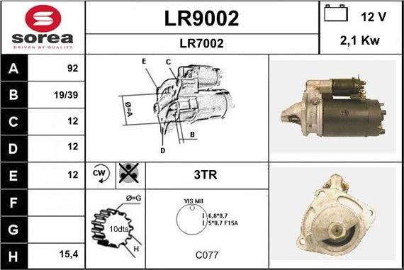 SNRA LR9002 - Starteris autodraugiem.lv