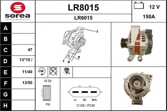 SNRA LR8015 - Ģenerators autodraugiem.lv