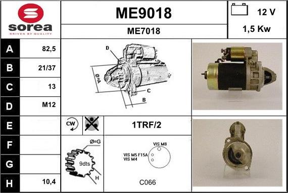 SNRA ME9018 - Starteris autodraugiem.lv