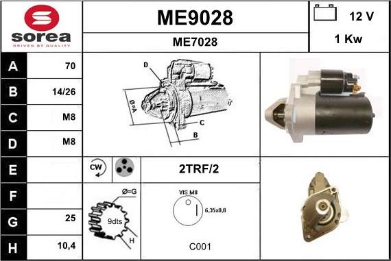 SNRA ME9028 - Starteris autodraugiem.lv