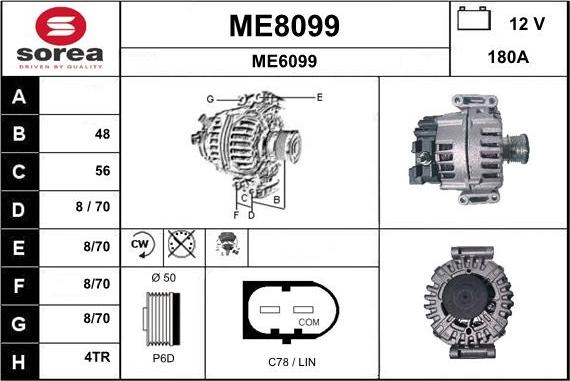 SNRA ME8099 - Ģenerators autodraugiem.lv