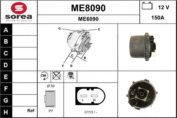 SNRA ME8090 - Ģenerators autodraugiem.lv