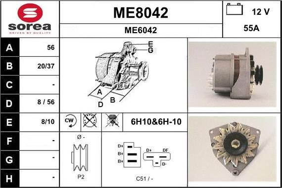 SNRA ME8042 - Ģenerators autodraugiem.lv