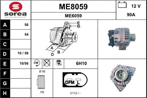 SNRA ME8059 - Ģenerators autodraugiem.lv