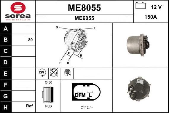 SNRA ME8055 - Ģenerators autodraugiem.lv