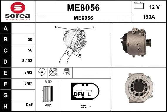 SNRA ME8056 - Ģenerators autodraugiem.lv
