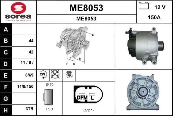 SNRA ME8053 - Ģenerators autodraugiem.lv
