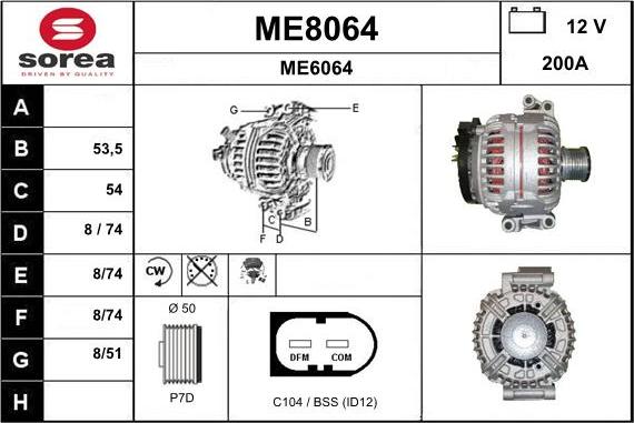 SNRA ME8064 - Ģenerators autodraugiem.lv