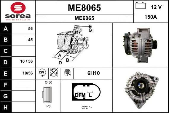 SNRA ME8065 - Ģenerators autodraugiem.lv