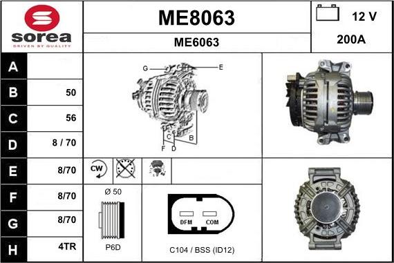 SNRA ME8063 - Ģenerators autodraugiem.lv
