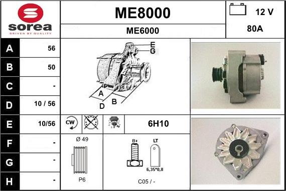 SNRA ME8000 - Ģenerators autodraugiem.lv