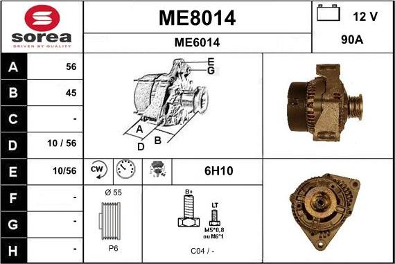 SNRA ME8014 - Ģenerators autodraugiem.lv