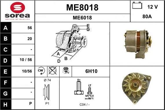 SNRA ME8018 - Ģenerators autodraugiem.lv