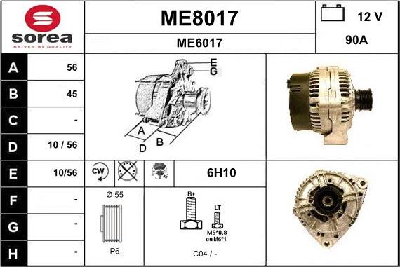 SNRA ME8017 - Ģenerators autodraugiem.lv