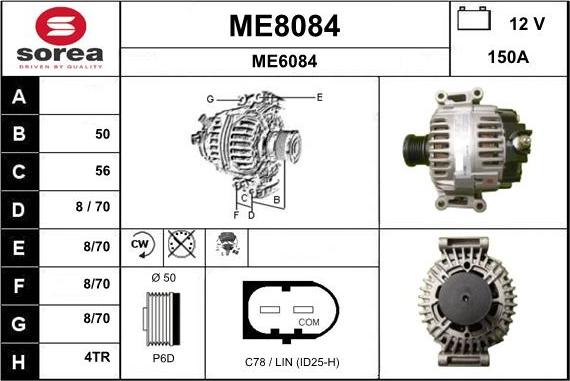 SNRA ME8084 - Ģenerators autodraugiem.lv