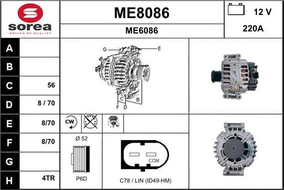 SNRA ME8086 - Ģenerators autodraugiem.lv