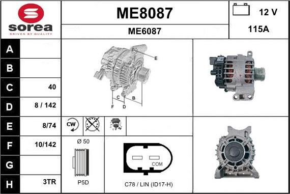 SNRA ME8087 - Ģenerators autodraugiem.lv