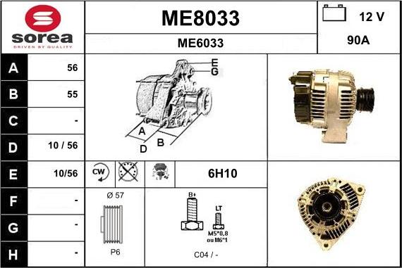 SNRA ME8033 - Ģenerators autodraugiem.lv
