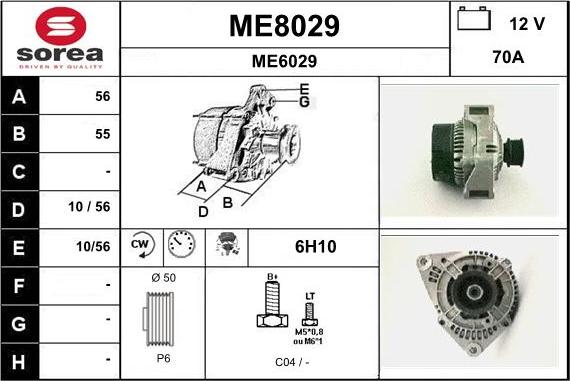 SNRA ME8029 - Ģenerators autodraugiem.lv