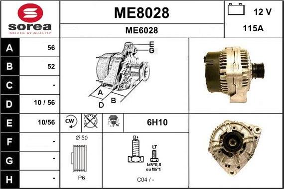 SNRA ME8028 - Ģenerators autodraugiem.lv