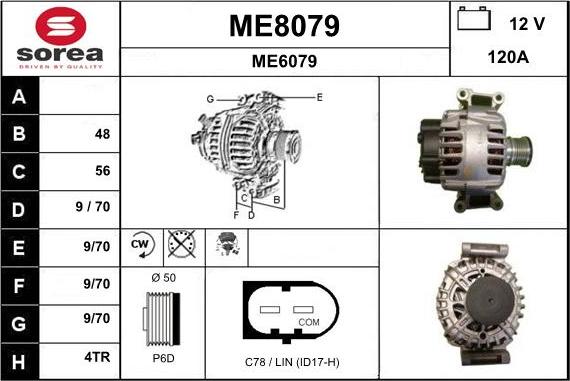 SNRA ME8079 - Ģenerators autodraugiem.lv