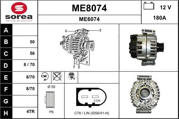 SNRA ME8074 - Ģenerators autodraugiem.lv