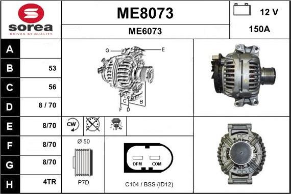 SNRA ME8073 - Ģenerators autodraugiem.lv