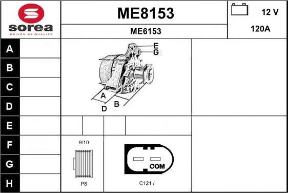 SNRA ME8153 - Ģenerators autodraugiem.lv