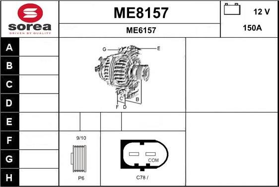 SNRA ME8157 - Ģenerators autodraugiem.lv