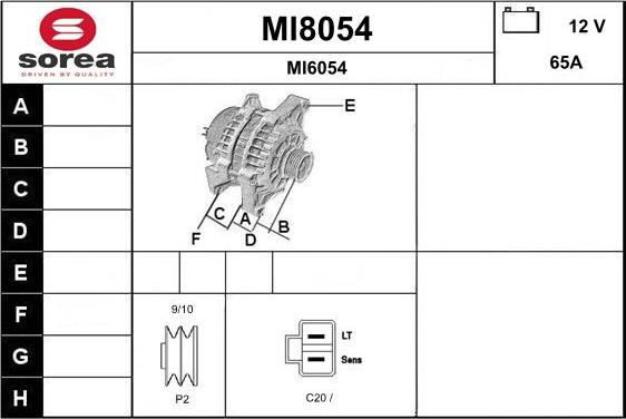 SNRA MI8054 - Ģenerators autodraugiem.lv