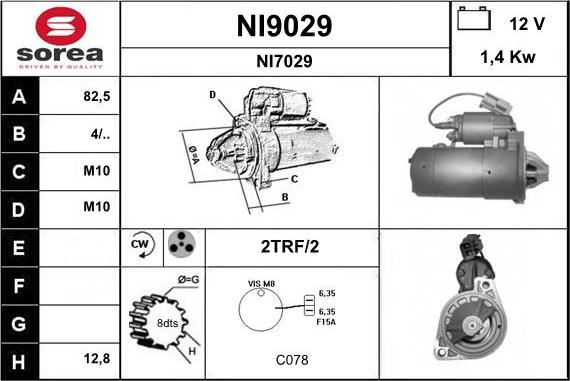 SNRA NI9029 - Starteris autodraugiem.lv